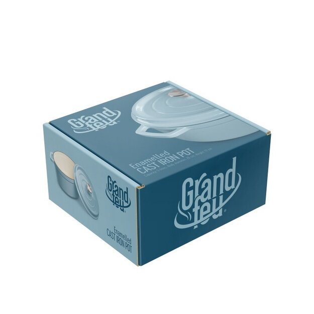 Grandfeu ketaus puodas, 4.7L, mėlynas 3