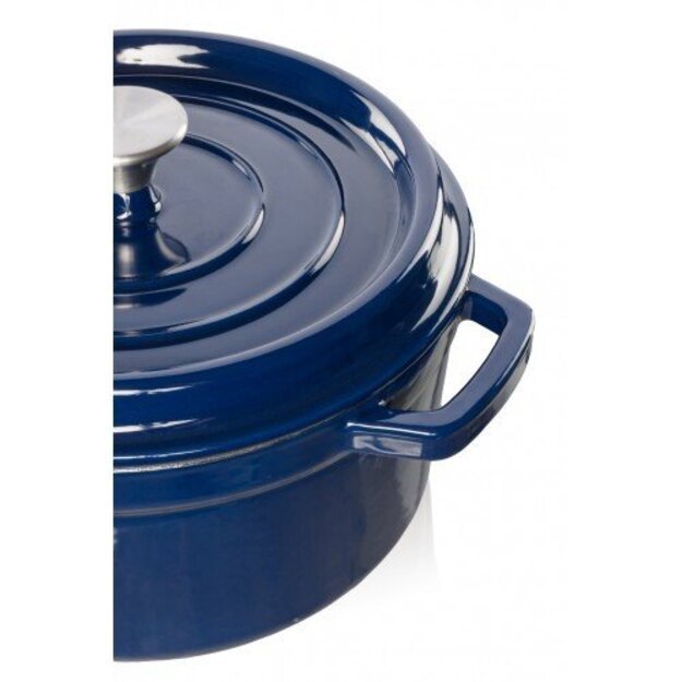 Grandfeu ketaus puodas, 4.7L, mėlynas 5