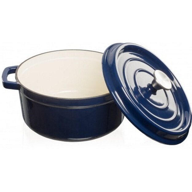 Grandfeu ketaus puodas, 4.7L, mėlynas 7