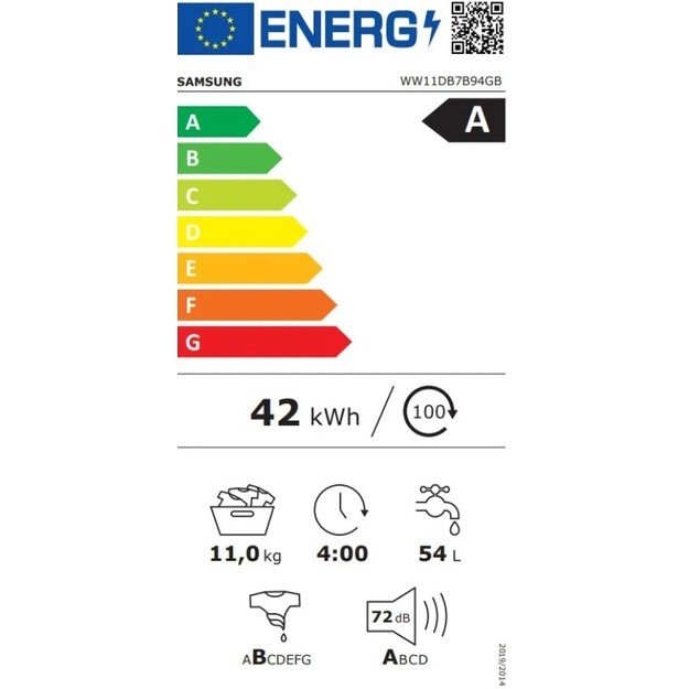 Skalbimo ma&scaron;ina Samsung WW11DB7B94GBU4 2