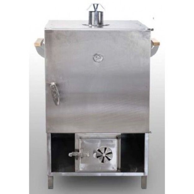 Rūkykla ABAS 100L INOX (i&scaron; nerūdijančio plieno) + DOVANOS