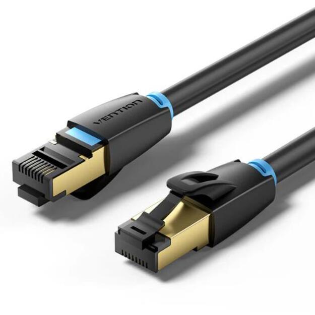 PATCH CABLE CAT.8 SFTP/10M BLACK IKABL VENTION