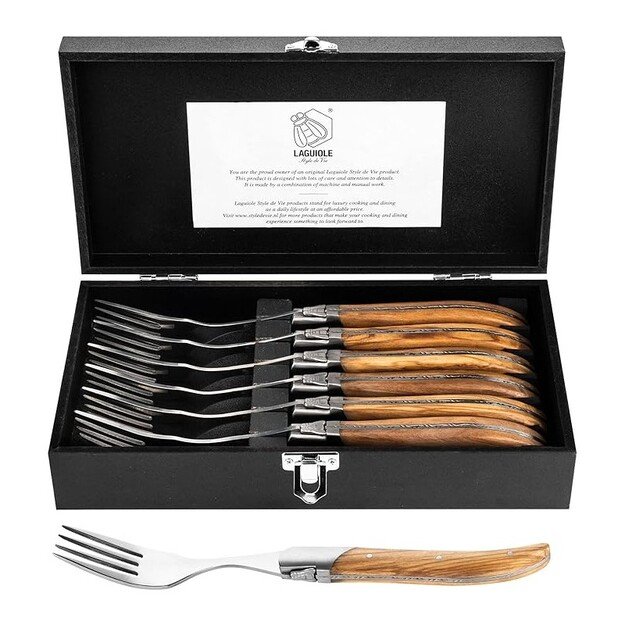 Steiko &scaron;akučių rinkinys Forged Luxury Line Olive Wood