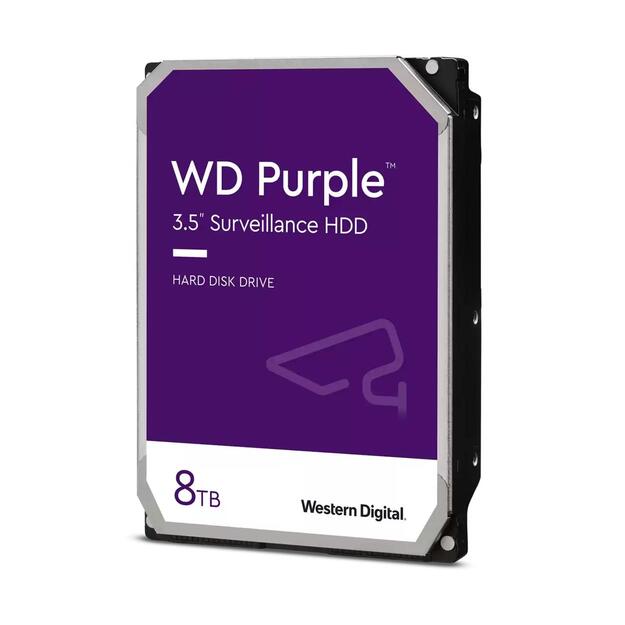 HDD|WESTERN DIGITAL|Purple|8TB|SATA 3.0|256 MB|5640 rpm|3,5 |WD85PURZ