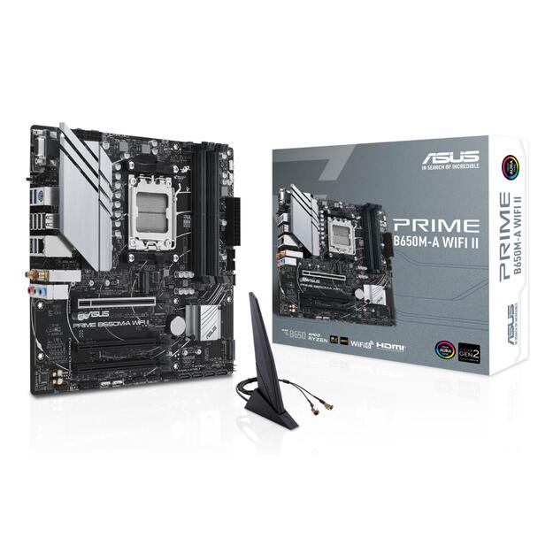 Mainboard|ASUS|AMD B650|Micro-ATX|Memory DDR5|Memory slots 4|3xPCI-Express 4.0 16x|2xM.2|1x15pin D-sub|1xHDMI|1xDisplayPort|4xUSB 2.0|4xUSB 3.2|1xPS/2|1xRJ45|3xAudio port|PRIMEB650M-AWIFIII