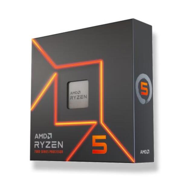 CPU|AMD|R5-7600X|AMD Ryzen 5|AMD RyzenT 5|7600X| 4.7 GHz|6xCores|Cache 32 MB|Socket Socket AM5|TDP 105 W|GPU Yes|Box|100-100000593WOF