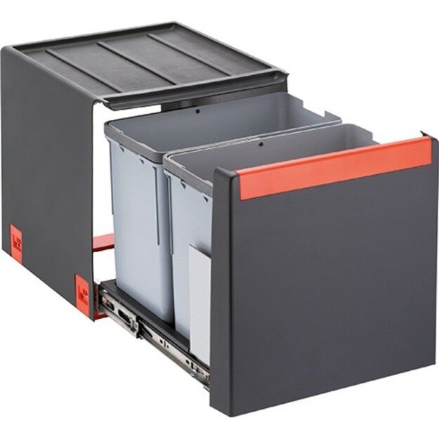 &Scaron;iuk&scaron;liadėžė FRANKE Cube 40, automatinis atidarymas, 2x14l, 134.0039.332