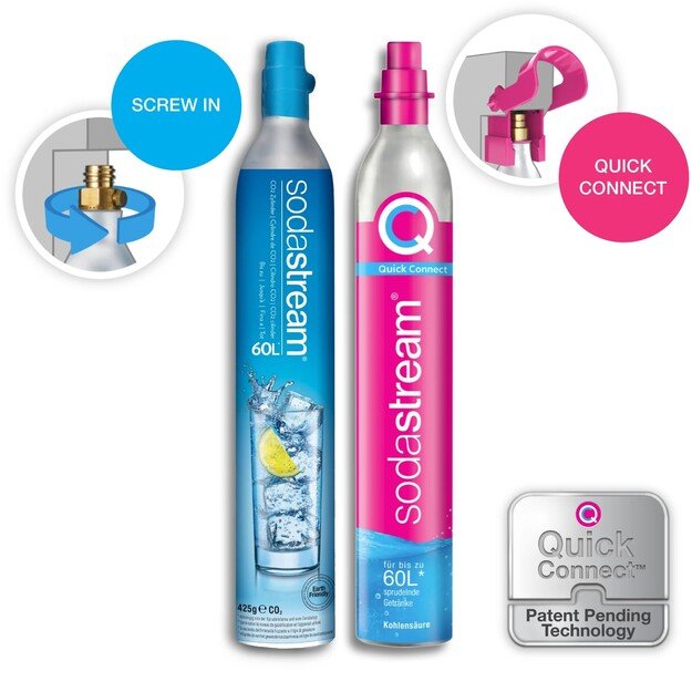 CO2 angliarūg&scaron;tės cilindras SodaStream 60L,  &scaron;v.mėlynas 3