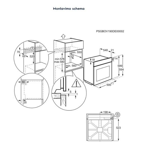 Orkaitė Electrolux EOC6P77H 5