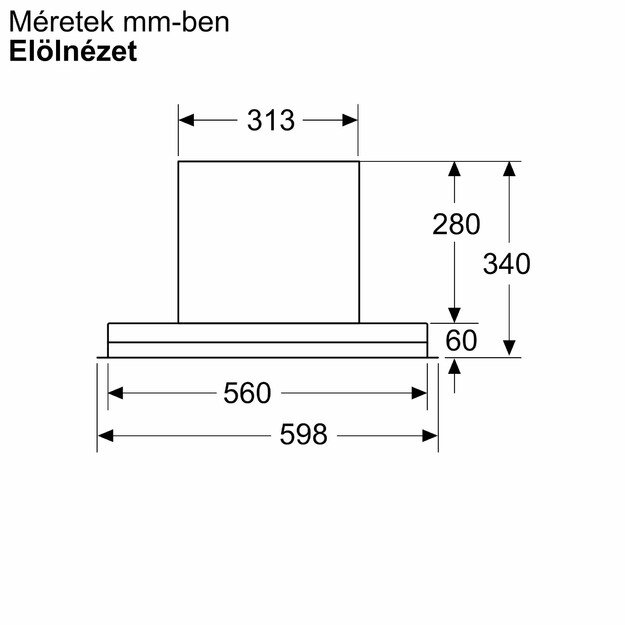 Įmontuojamas gartraukis Bosch 6 serijos, DBB67DP60, 60 cm 4