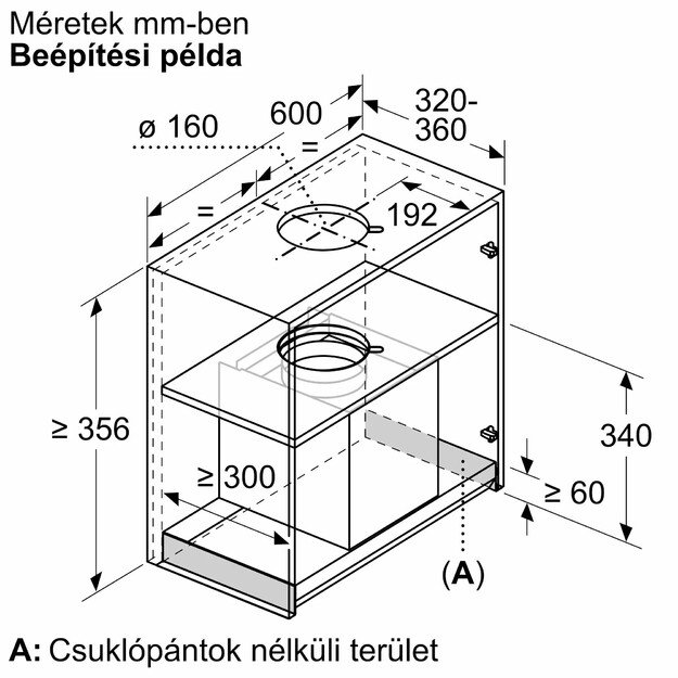Įmontuojamas gartraukis Bosch 6 serijos, DBB67DP60, 60 cm 3