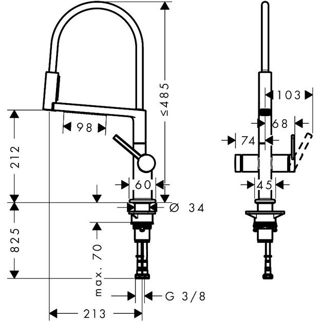 Mai&scaron;ytuvas plautuvei HG Talis Select M54 72861000 1