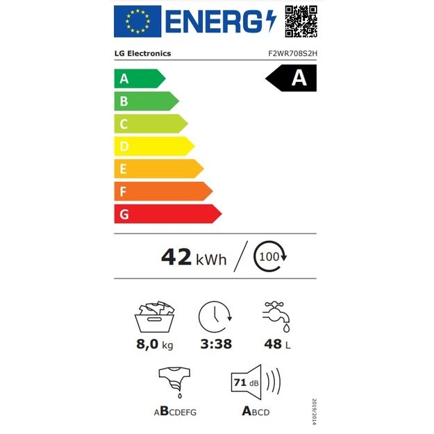 Skalbyklė LG F2WR708S2H