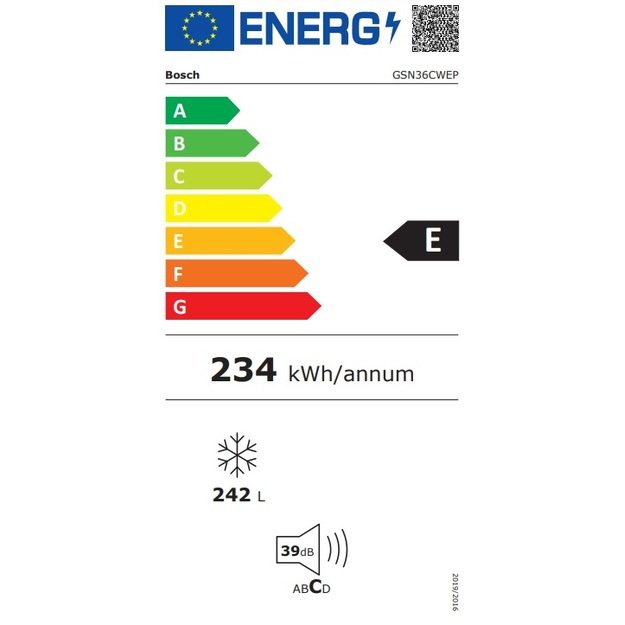 Šaldiklis BOSCH GSN36CWEP