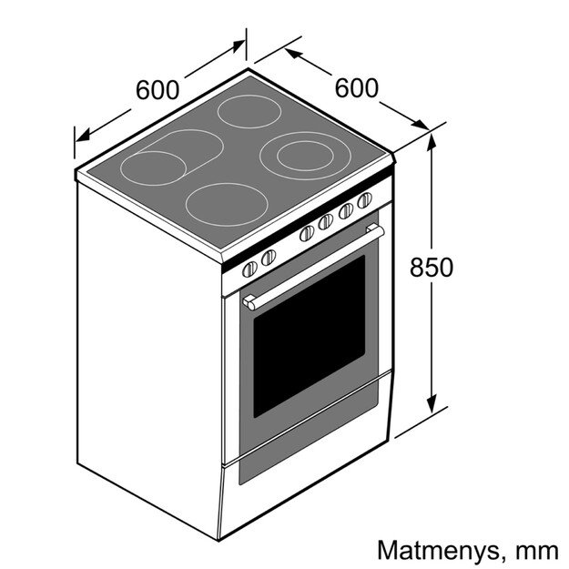 Elektrinė viryklė Bosch HKR39A250U