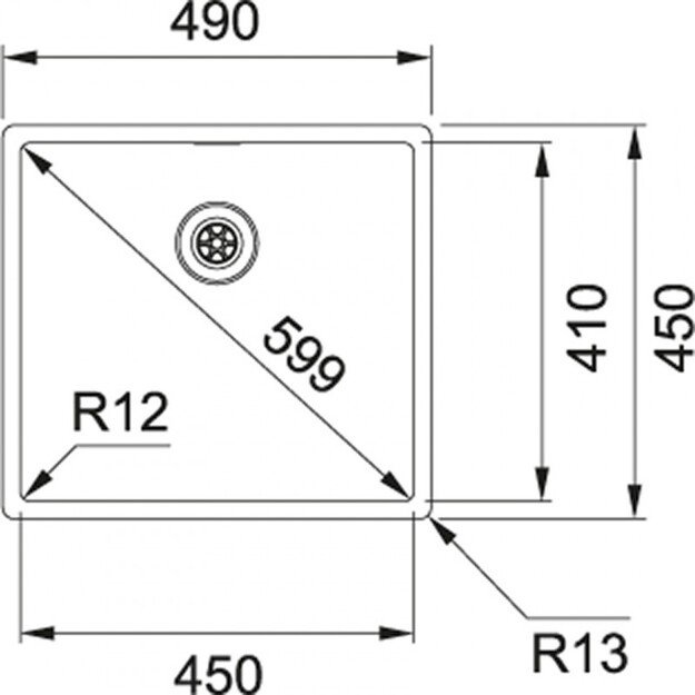 Plautuvė Franke Box BXX 110-45/ BXX 210-45 (127.0375.257)