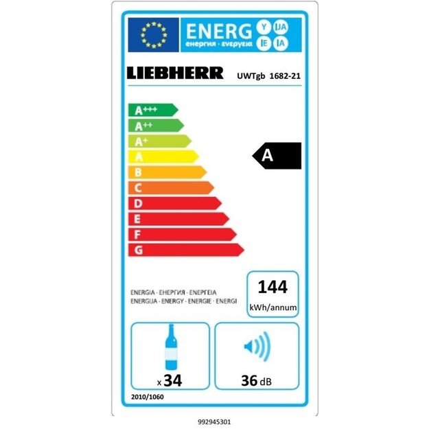 Įmontuojamas vyno šaldytuvas Liebherr UWTgb 1682