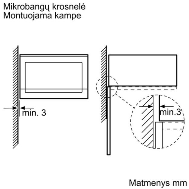 Mikrobangų krosnelė Bosch BFL554MS0