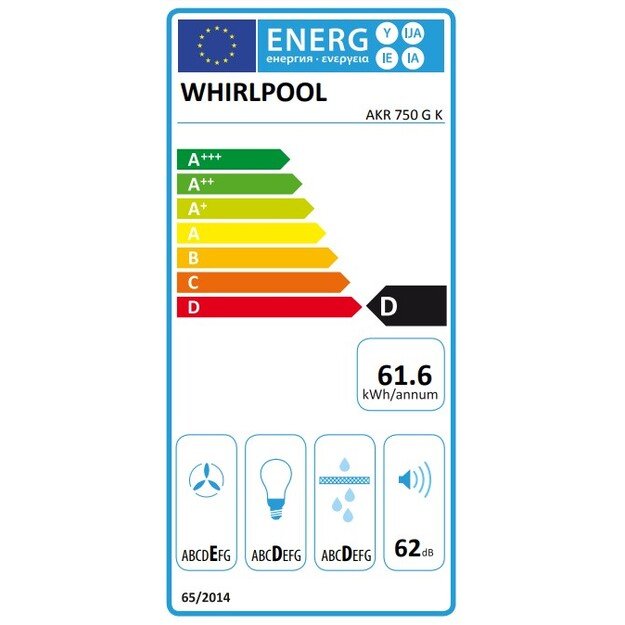 Įmontuojamas gartraukis Whirlpool  AKR 750 G K