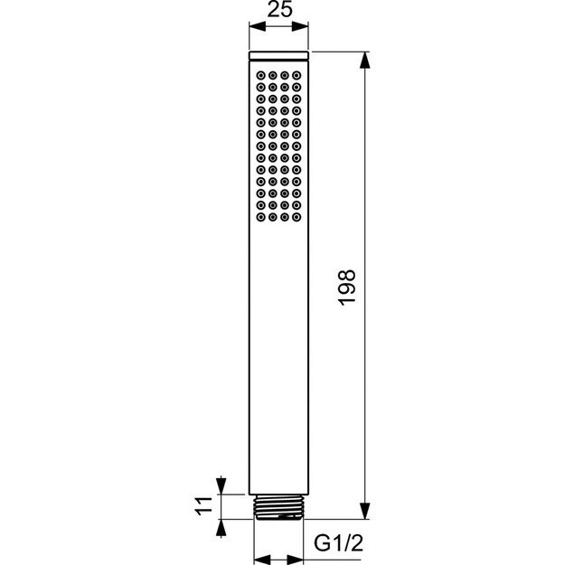 Rankinis dušas Ideal Standard BC774XG, juodas matinis