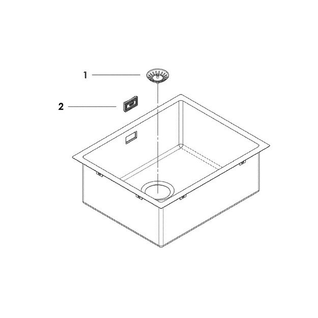 Nerūdijančio plieno plautuvė Grohe K700, 31726SD0