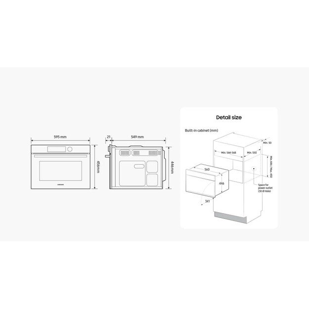 Orkaitė Samsung NQ5B5763DBS