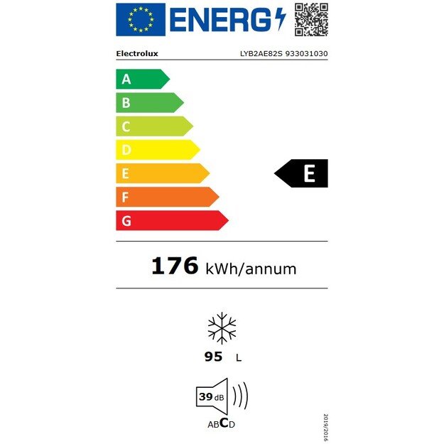 Įmontuojamas šaldiklis Electrolux LYB2AE82S