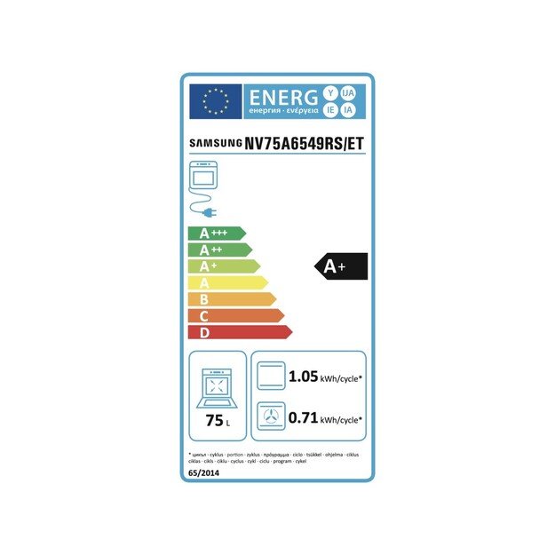 Samsung NV75A6549RS orkaitė