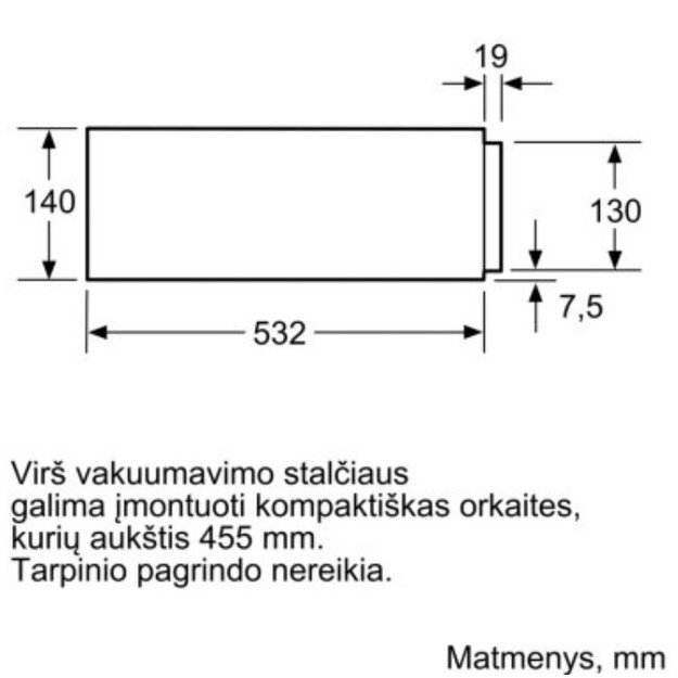 Įmontuojamas vakuuminis stalčius Neff N29XA11Y1