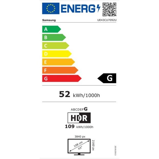 TV Samsung UE43CU7092UXXH