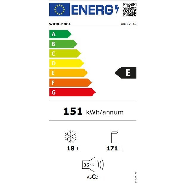 Šaldytuvas Whirlpool ARG 7342