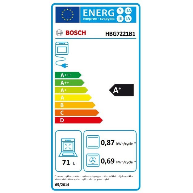 Orkaitė Bosch HBG7221B1