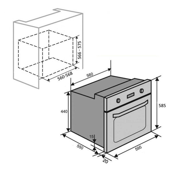 Orkaitė Schlosser OE 615 WH