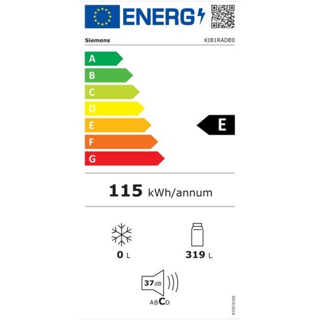 Įmontuojamas šaldytuvas Siemens KI81RADE0