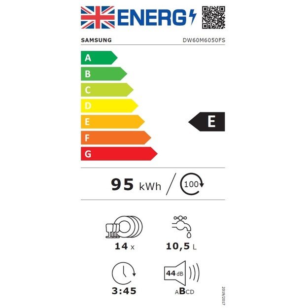 Indaplovė Samsung DW60M6050FS