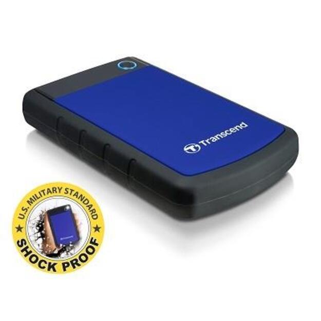 External HDD|TRANSCEND|StoreJet|1TB|USB 3.0|Colour Blue|TS1TSJ25H3B