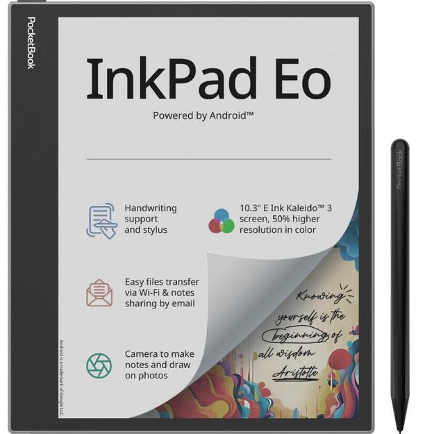 E-Reader|POCKETBOOK|InkPad Eo|10.3 |2480 x 1860|1xUSB-C|1xMicroSD Card Slot|Bluetooth|Grey|PB1042-M-WW