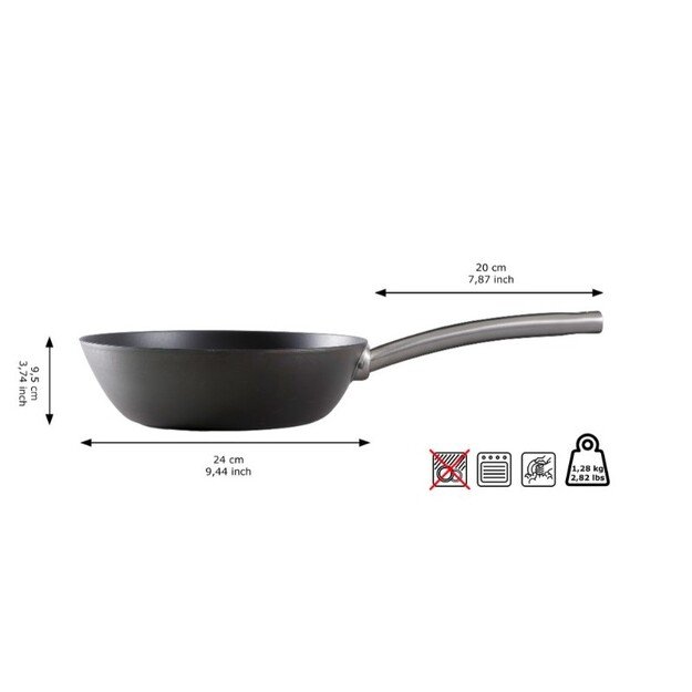 Anglies plieno WOK keptuvė Skottsberg 24/28cm : Keptuvės dydis - 28cm