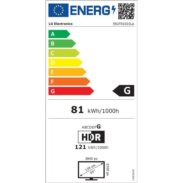 LED televizorius LG 55UT81003LA