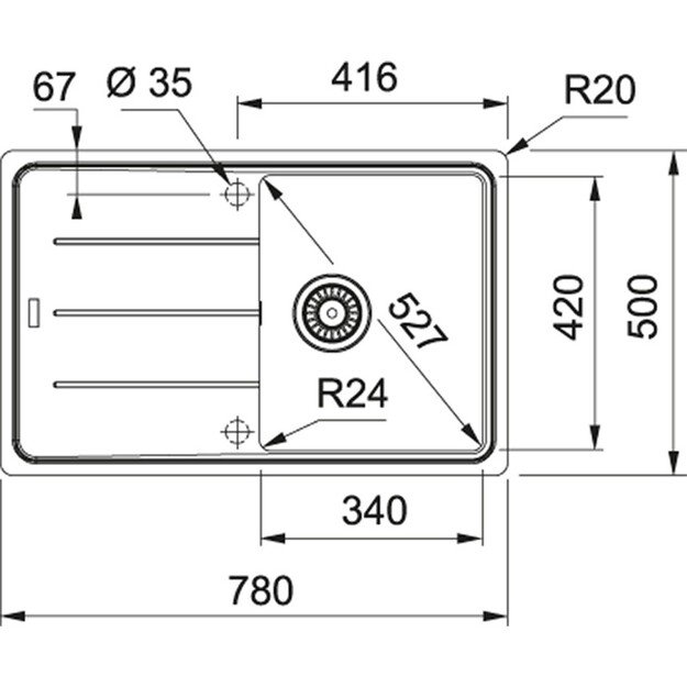 Plautuvė FRANKE Basis BFG 611-78 114.0256.609