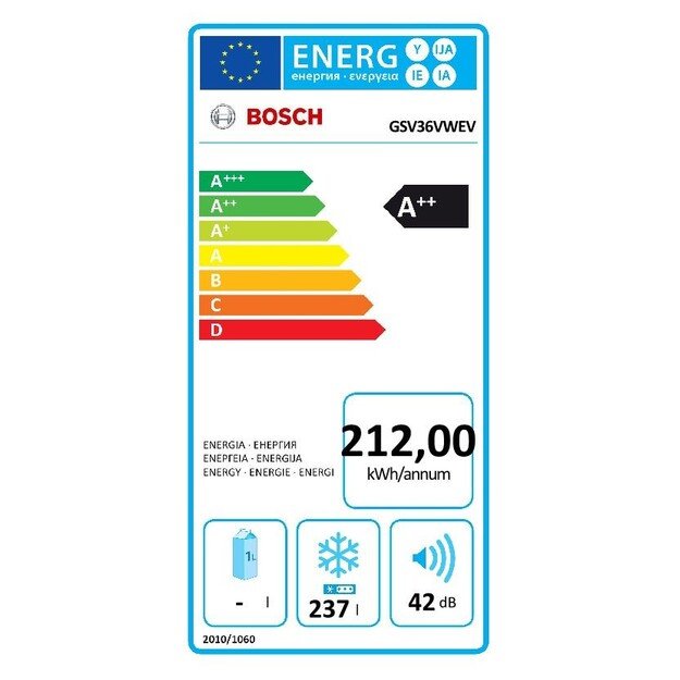 Šaldiklis Bosch GSV36VWEV