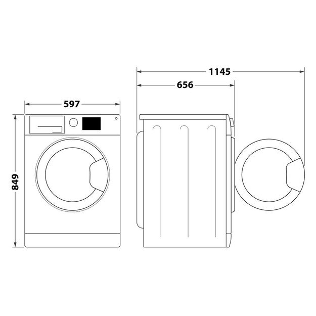 Whirlpool džiovyklė su šilumos siurbliu W7 D94WB EE