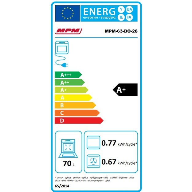 Orkaitė MPM-63-BO-26 5