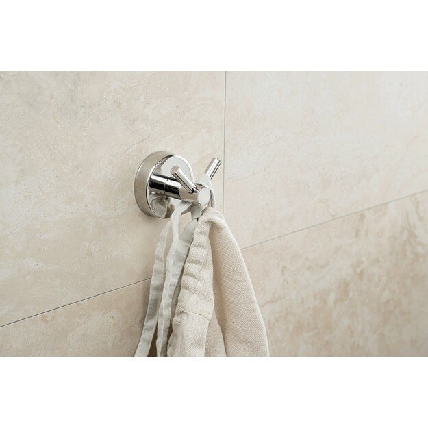 Dvigubas rankšluosčių kabliukas Kapitan UNO 12 02, chromo 1