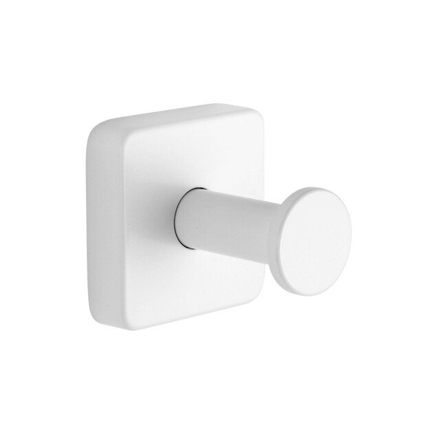 Rankšluosčio kabliukas Kapitan QUATTRO 42 01 66, baltas matinis