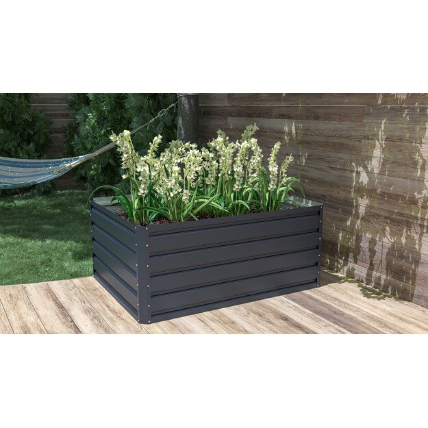 Pakelta lysvė G21 Daisy 63900223, 120 x 90 x 52 cm, metalinė, antracitas 3