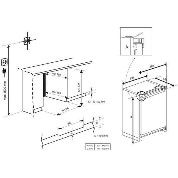 Įmontuojamas šaldytuvas Beko BU1154N 2