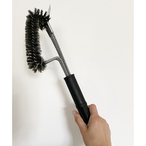 Grotelių šepetys su gramdikliu 44cm