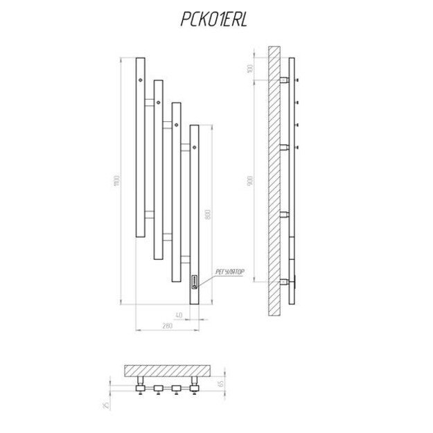 Elektrinis rank&scaron;luosčių džiovintuvas Kosser Kaskad 1100x28 ER 2000962931440, su laikmačiu 1