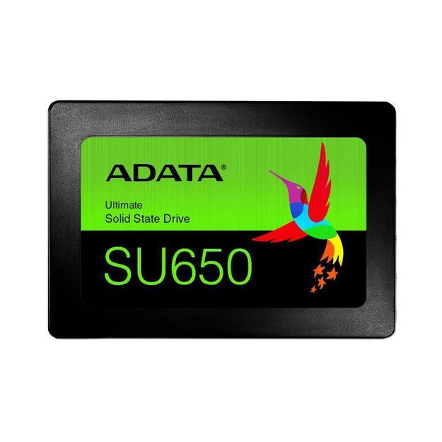 SSD|ADATA|SU650|512GB|SATA 3.0|Write speed 450 MBytes/sec|Read speed 520 MBytes/sec|2,5 |TBW 140 TB|MTBF 2000000 hours|ASU650SS-512GT-R